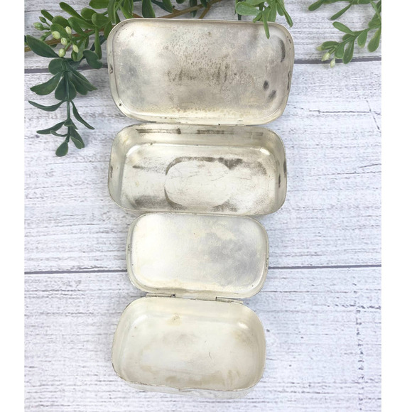 Vintage American Eagle Outfitters Dry Goods Silver Nesting Box Set of Three - Picture 6 of 11